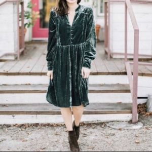 Anthropologie Moulinette Soers velvet dress